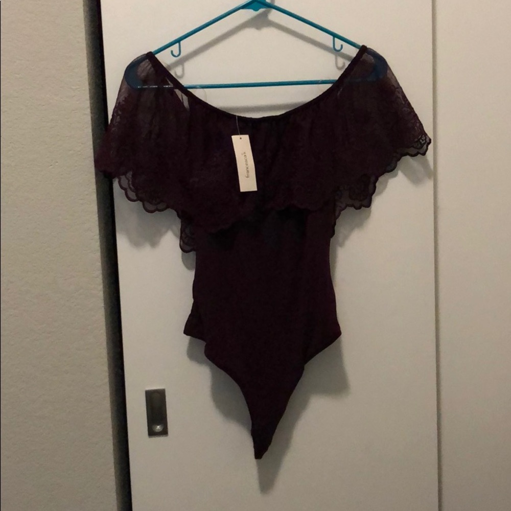 Off the shoulder body suit